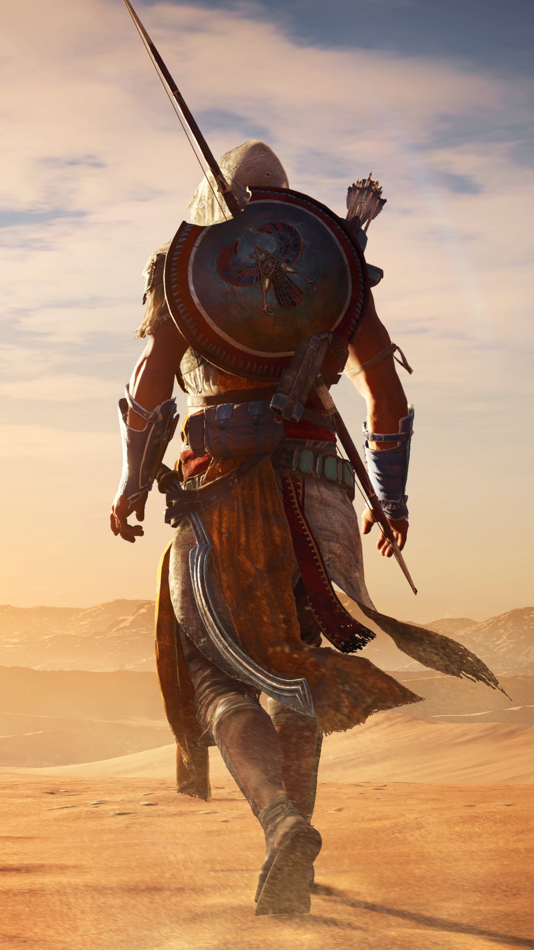 Обои assassins creed origins, assassins creed, Bayek, Е3 2017, ubisoft в разрешении 1080x1920