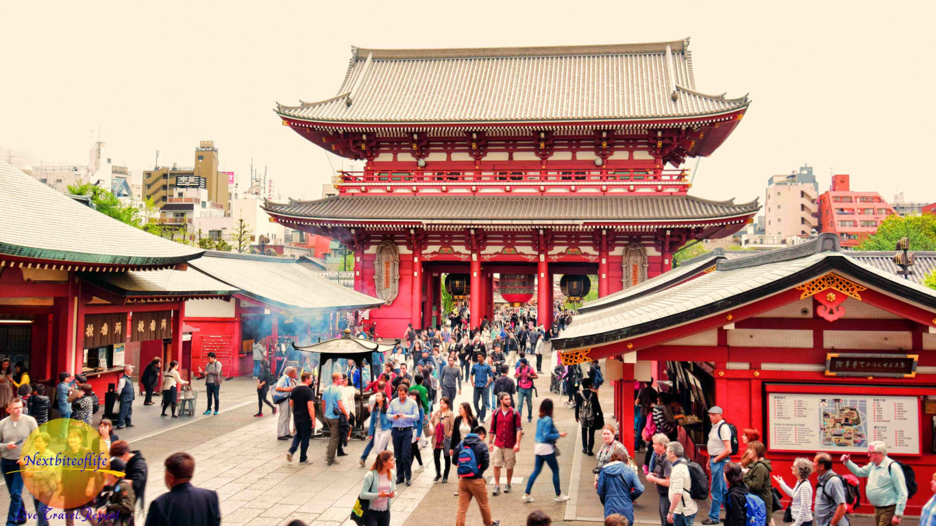 Обои hzmon, Сенс-Цзи, синтоистский храм, храм, достопримечательность в разрешении 1366x768