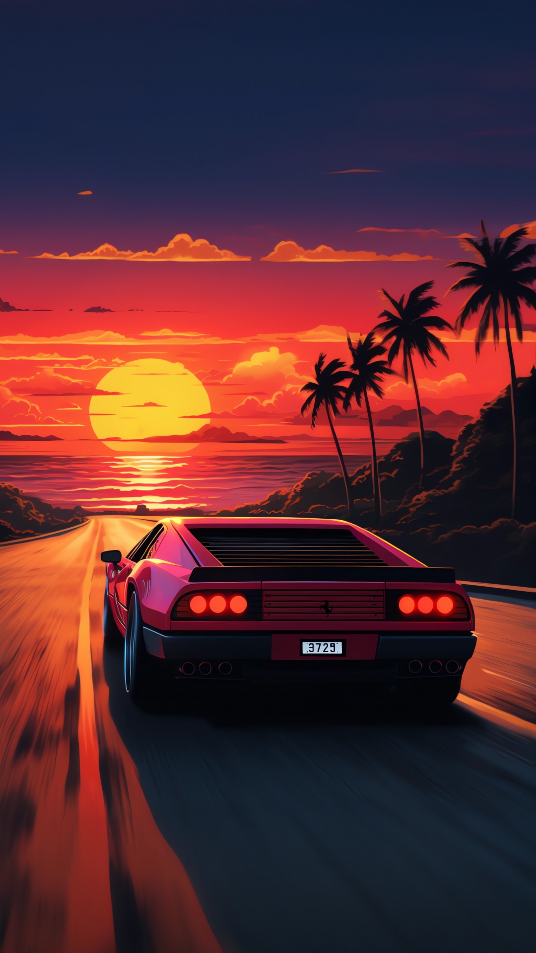 Обои легковые автомобили, ios, облако, автомобильное освещение, капюшон в разрешении 1080x1920