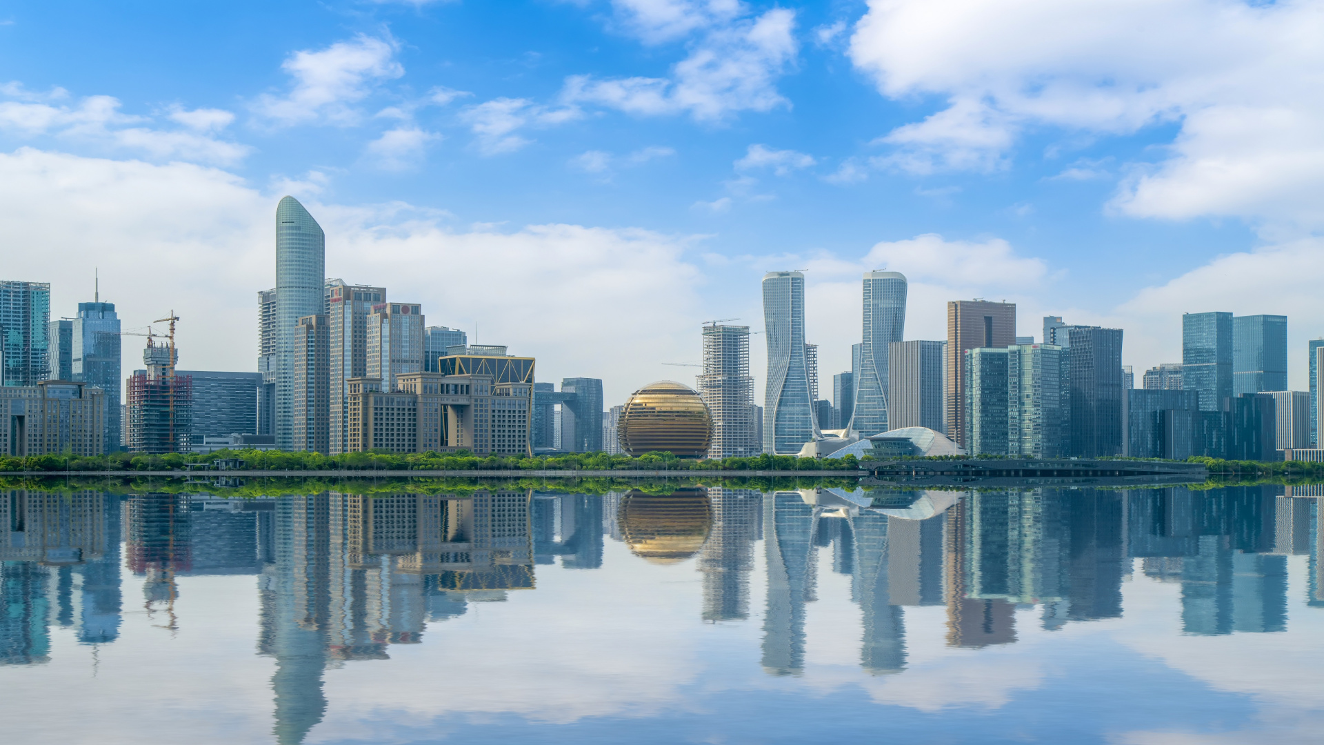 Обои небоскреб, здание, архитектура, современная архитектура, город в разрешении 1920x1080