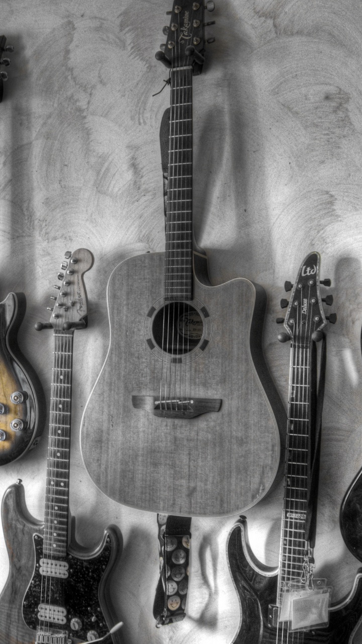 Обои гитара, электрогитара, струнный инструмент, музыкальный инструмент, щипковые струнные инструменты в разрешении 720x1280