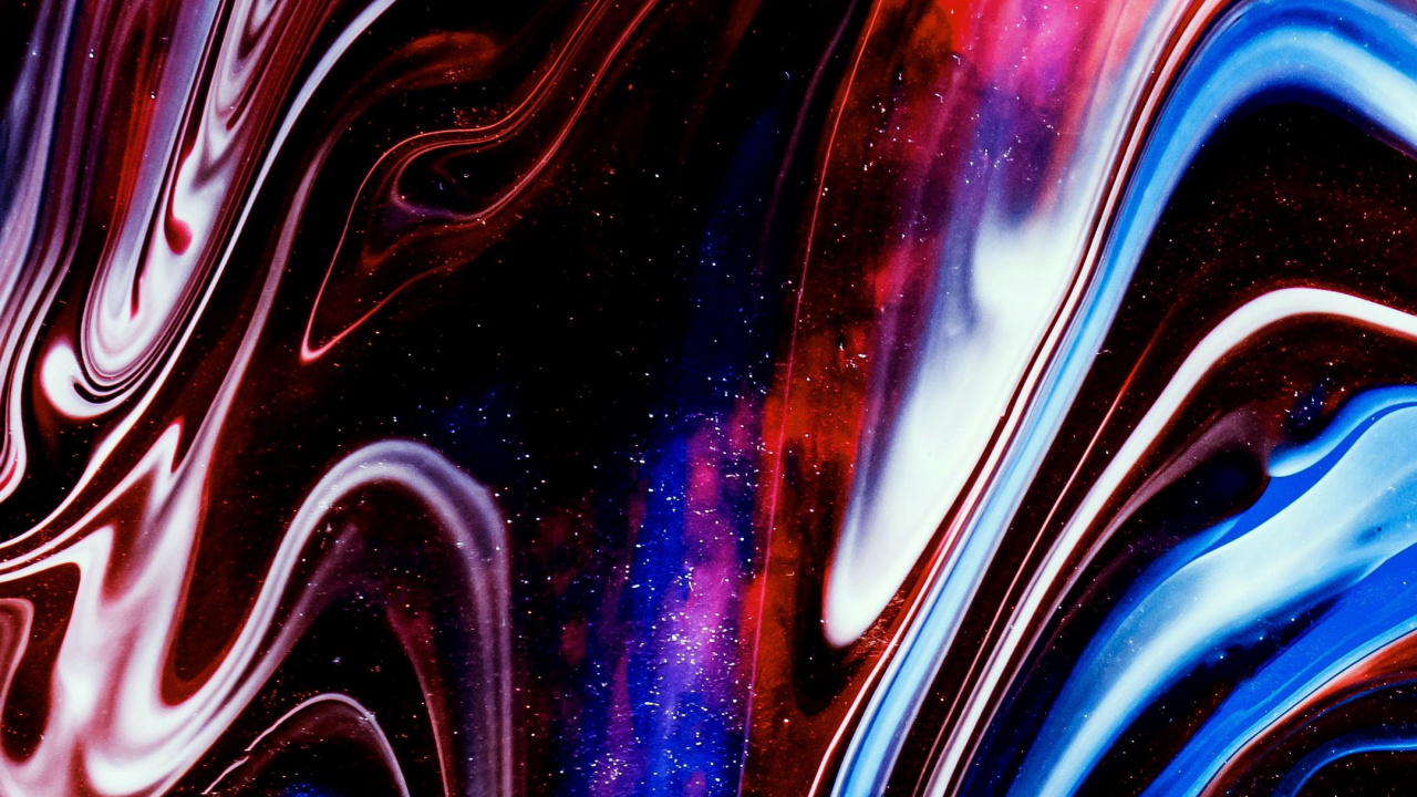 Обои абстрактное искусство, арт, иллюстрация, живопись, жидкий в разрешении 1280x720