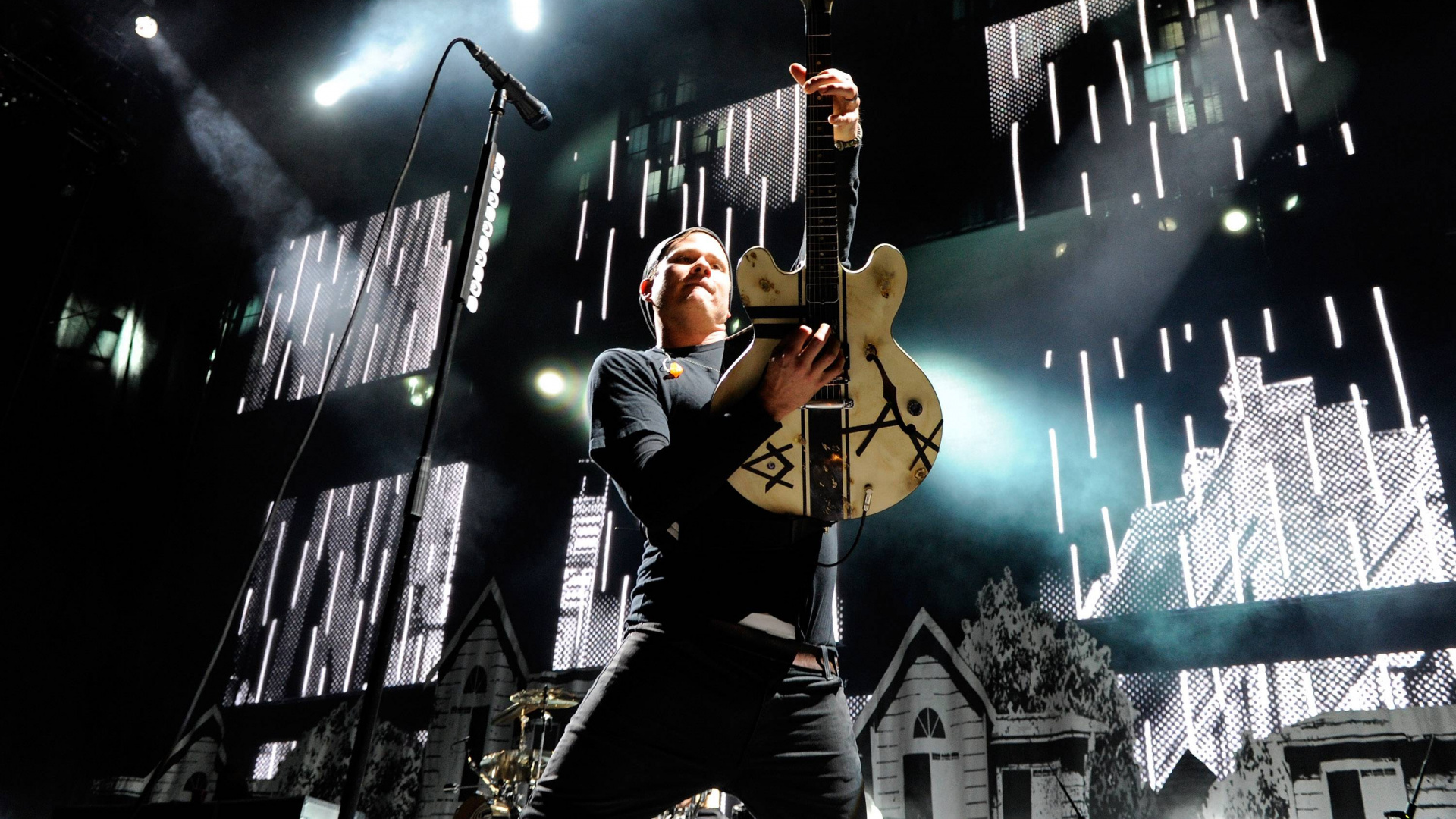 Обои этап, концерт, Блинк-182, панк-рок, Представление в разрешении 1920x1080