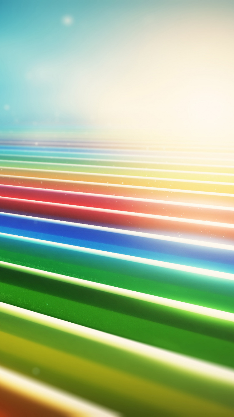 Обои зеленый, свет, линия, Huawei Восходит Ж7, Huawei в разрешении 750x1334