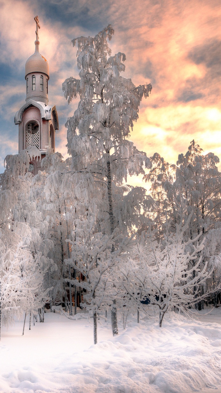 Обои Санкт Петербург, зима, снег, замораживание, мороз в разрешении 720x1280