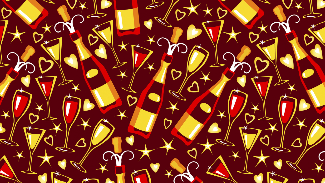 Обои векторная графика, узор, графический дизайн, дизайн, графика в разрешении 1366x768