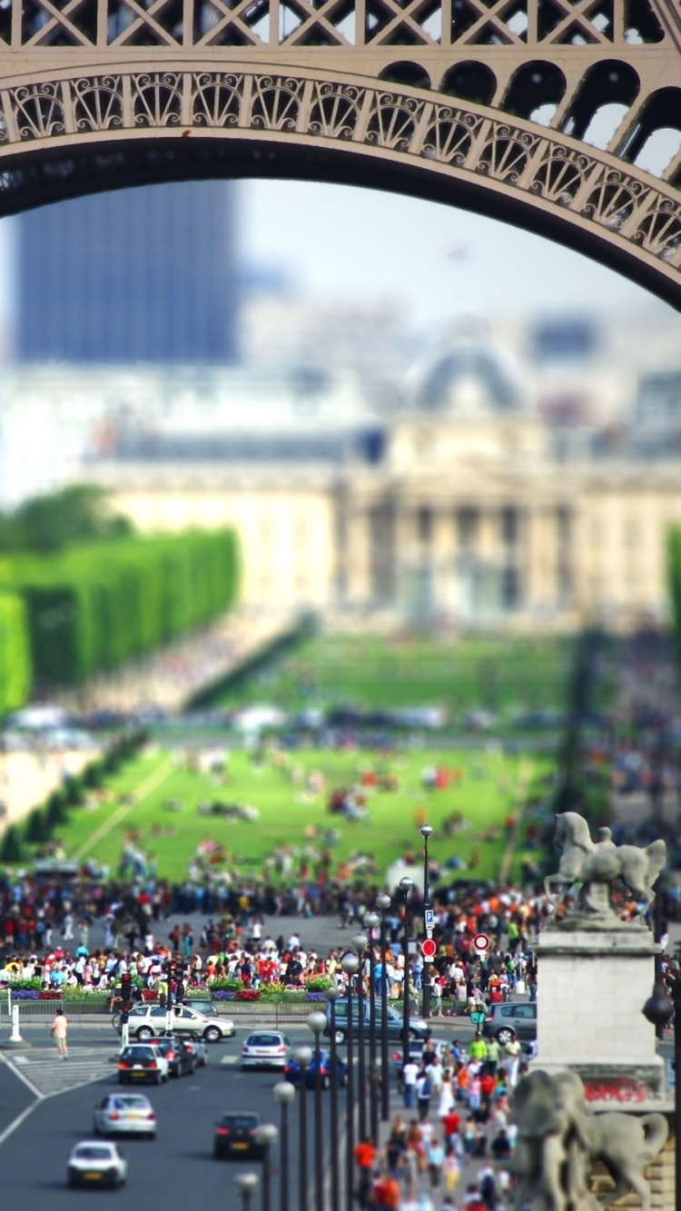 Обои Эйфелева башня, вышка, арка, ориентир, архитектура в разрешении 750x1334