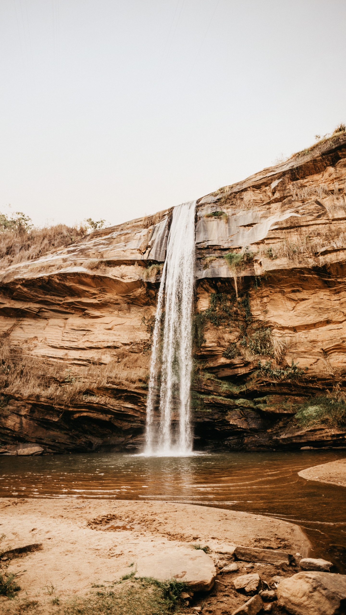 Обои вода, водопад, природа, гидроресурсы, природный ландшафт в разрешении 1440x2560