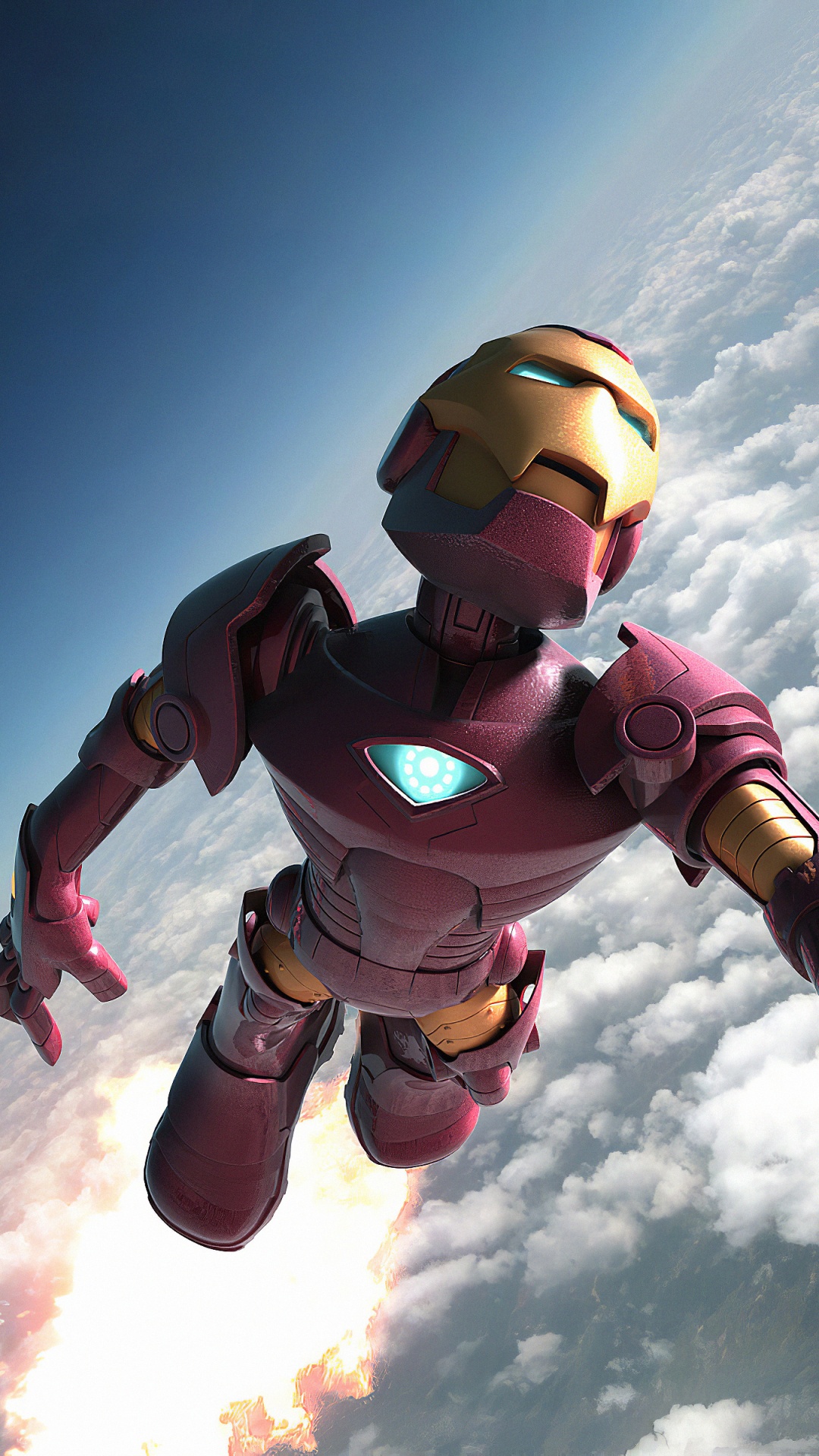 Обои атмосфера, windsports, арт, экстремальный вид спорта, скачок в разрешении 1080x1920