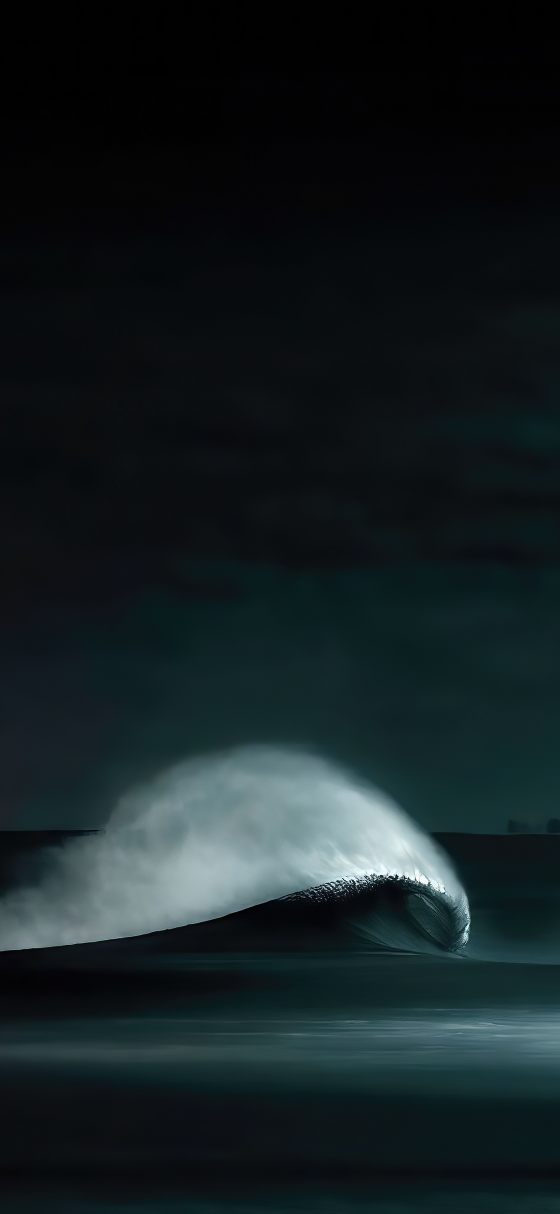 Обои атмосфера, вода, жидкий, капюшон, ветровая волна в разрешении 1125x2436