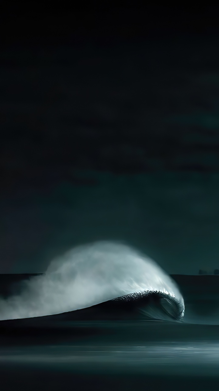 Обои атмосфера, вода, жидкий, капюшон, ветровая волна в разрешении 720x1280