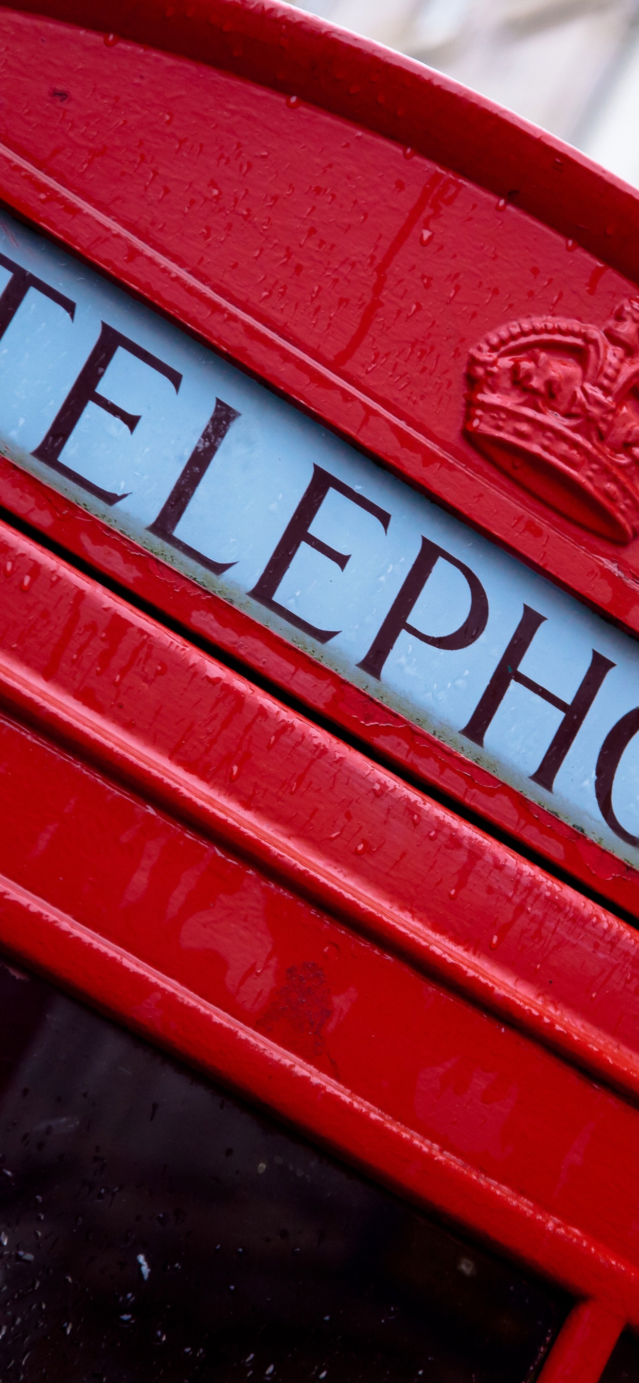 Обои телефон, Красная телефонная будка, красный цвет, Сигнальное устройство, число в разрешении 1242x2688