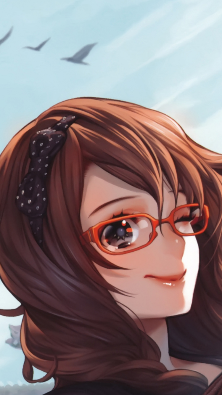 Обои аниме, селфи, Манга, арт, мультфильм в разрешении 750x1334