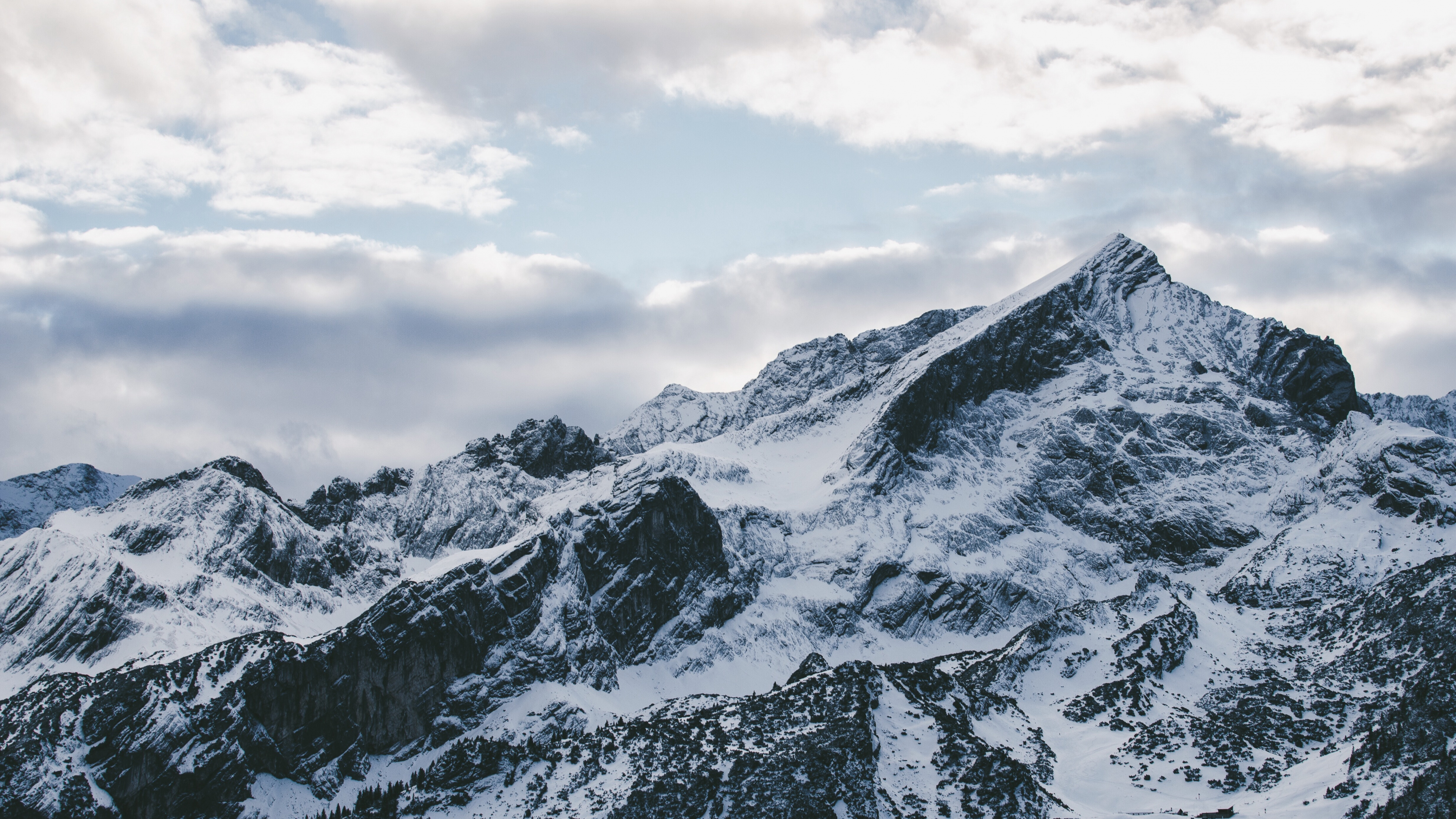 Обои горный рельеф, гора, горный хребет, нагорье, хребет в разрешении 3840x2160