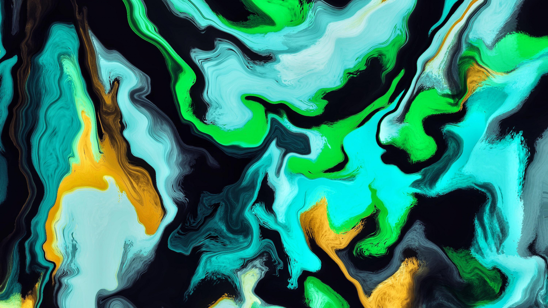 Обои зеленый, художественная краска, растительность, водоем, жидкий в разрешении 1920x1080