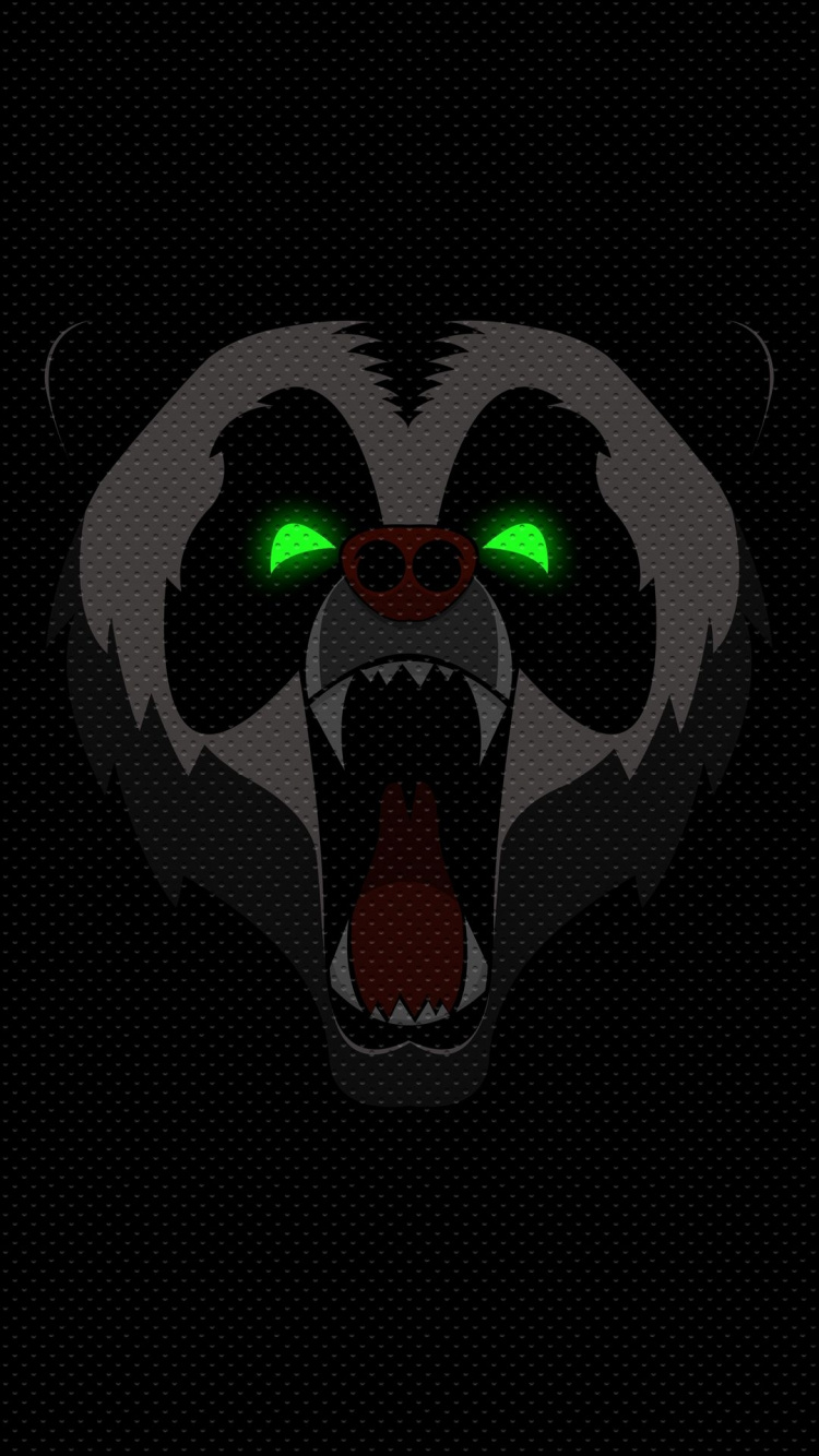 Обои голова, рот, пасть, арт, бакенбарды в разрешении 750x1334