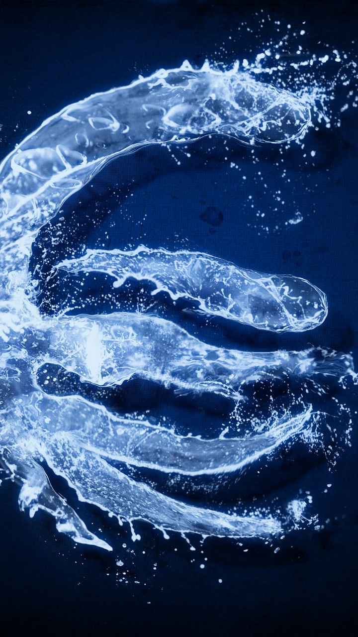 Обои волна, синий, вода, жидкий, лазурный в разрешении 720x1280