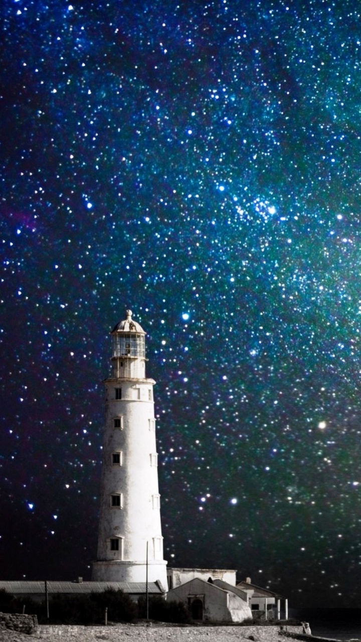 Обои ночь, Галактика, астрономический объект, атмосфера, звезда в разрешении 720x1280