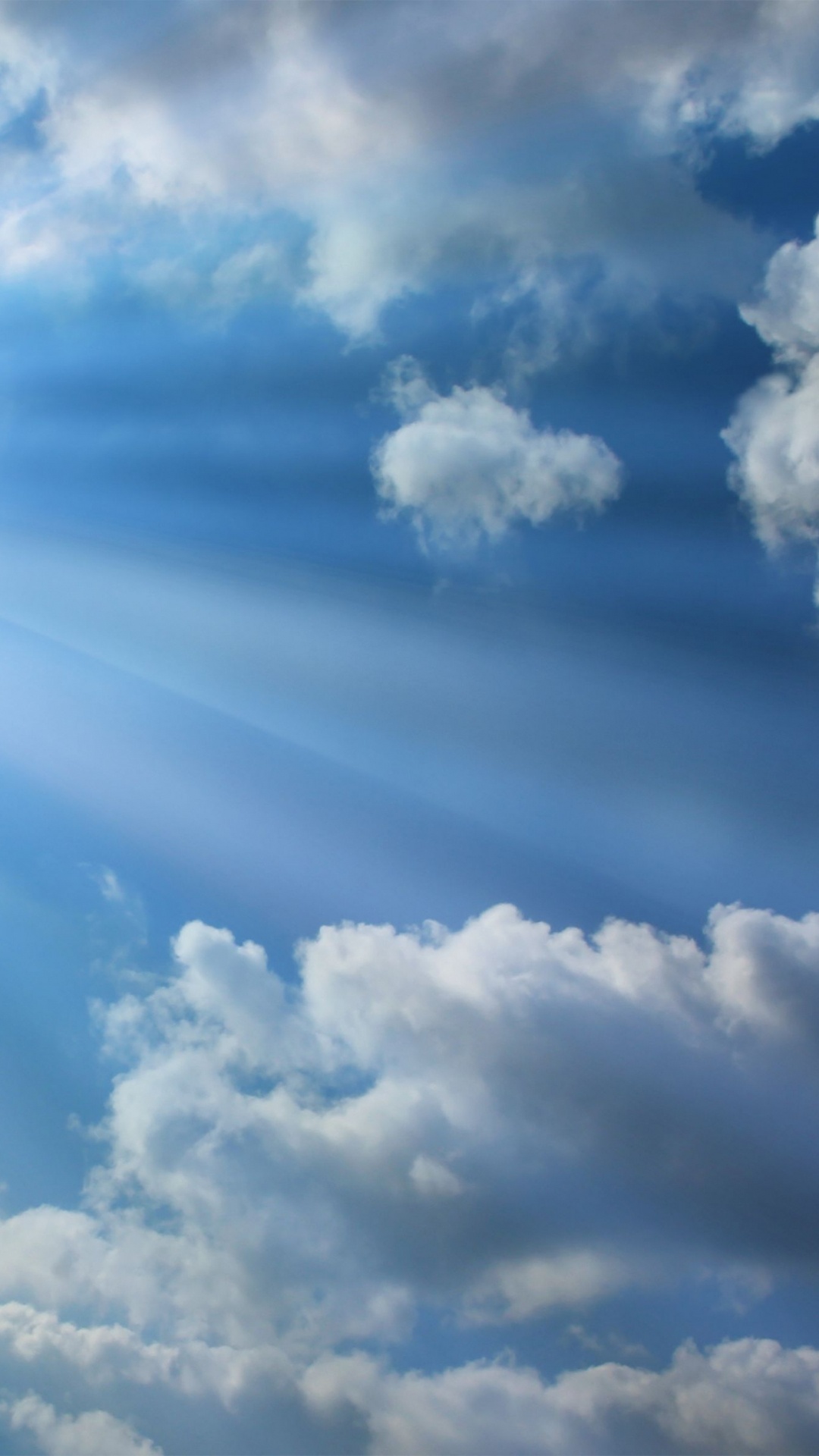 Обои облако, солнечный свет, дневное время, синий, солнце в разрешении 1080x1920