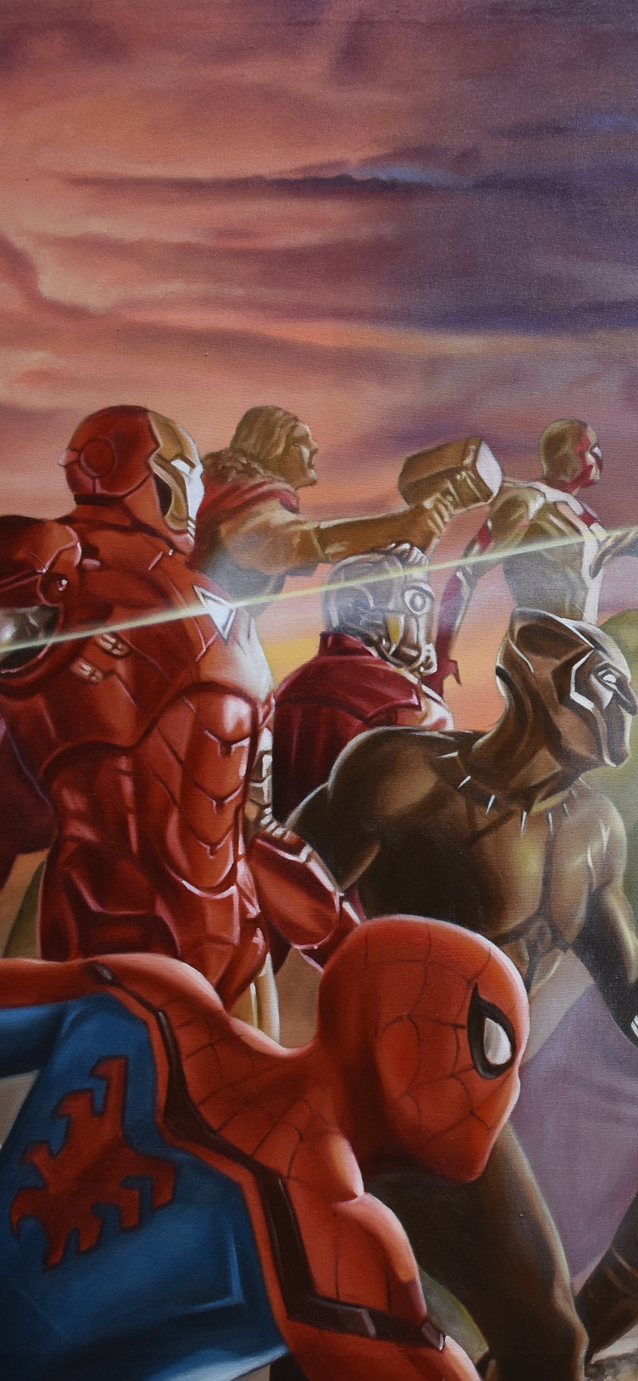 Обои живопись, арт, иллюстрация, человек, визуальное искусство в разрешении 1242x2688