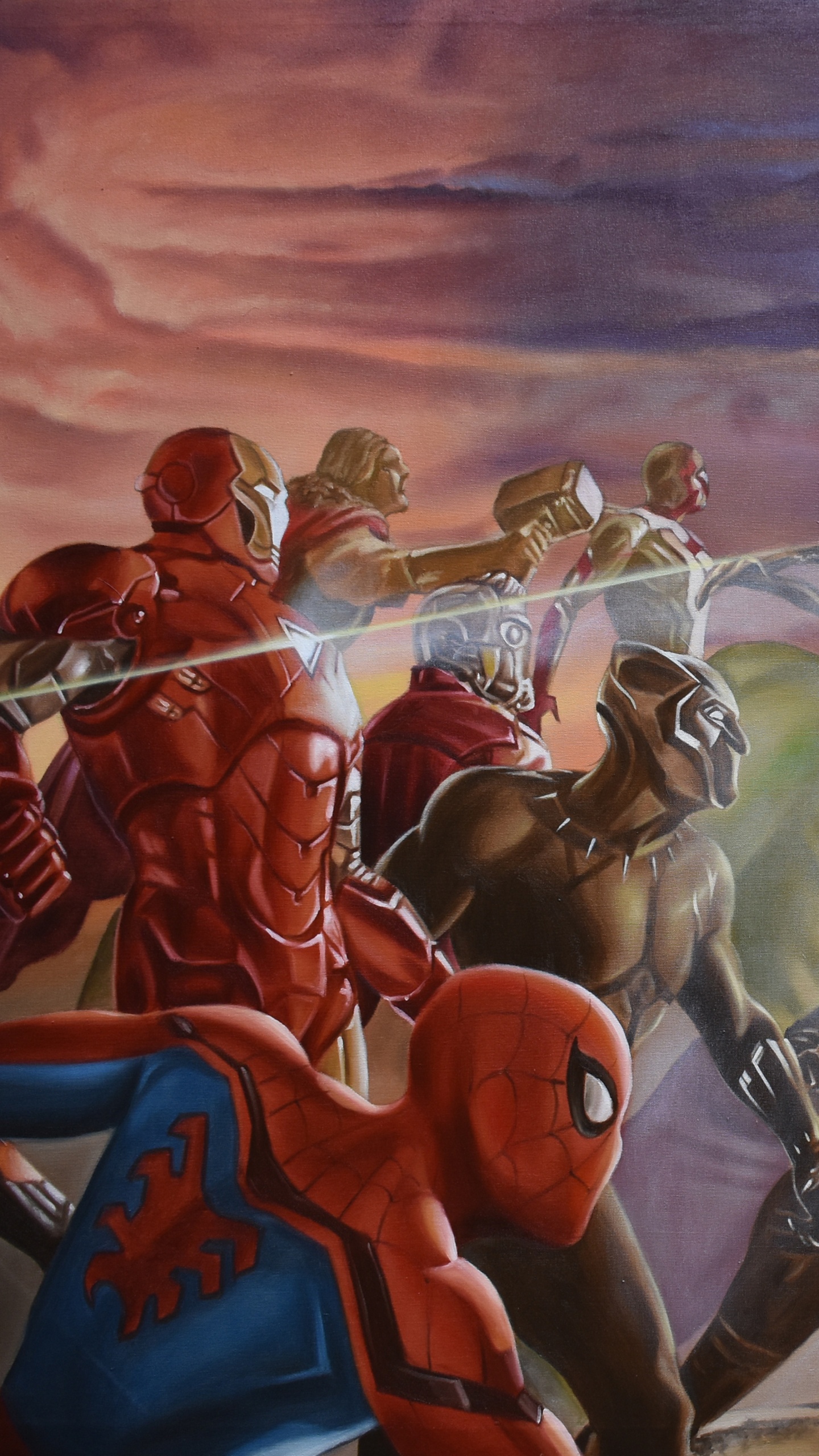 Обои живопись, арт, иллюстрация, человек, визуальное искусство в разрешении 1440x2560