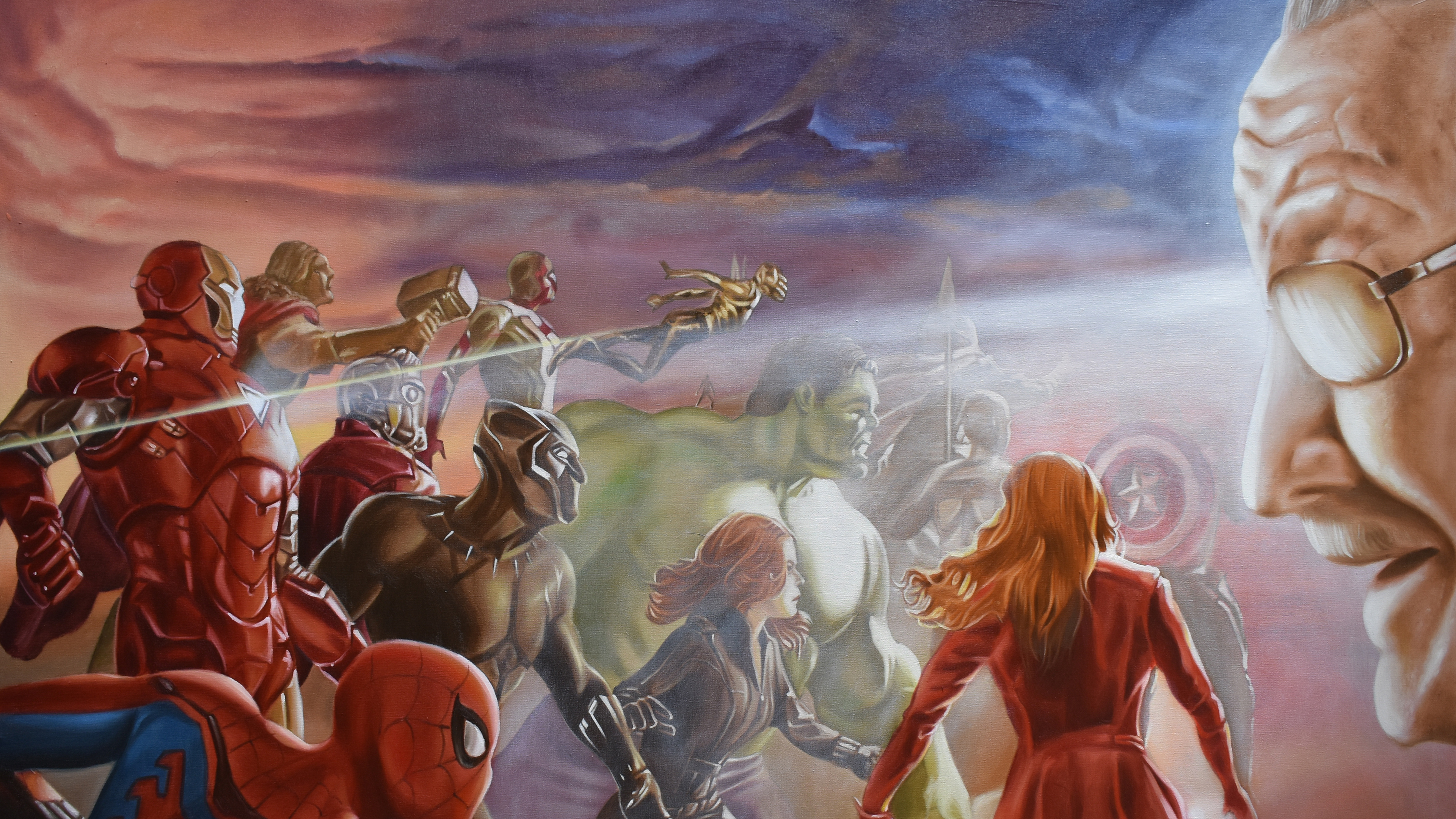 Обои живопись, арт, иллюстрация, человек, визуальное искусство в разрешении 3840x2160