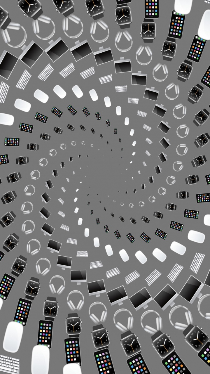 Обои узор, арт, материальное свойство, монохромный, круг в разрешении 720x1280