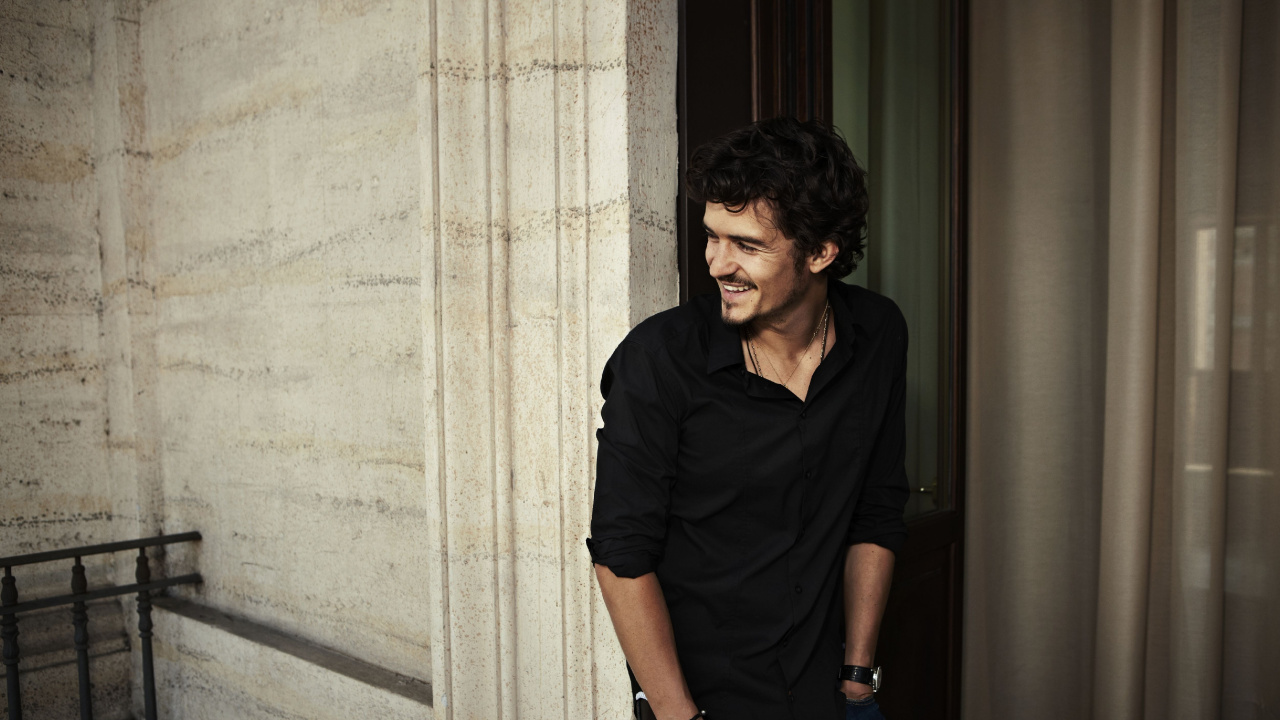 Обои Орландо Блум, царство небесное, актер, знаменитость, волосы на лице в разрешении 1280x720