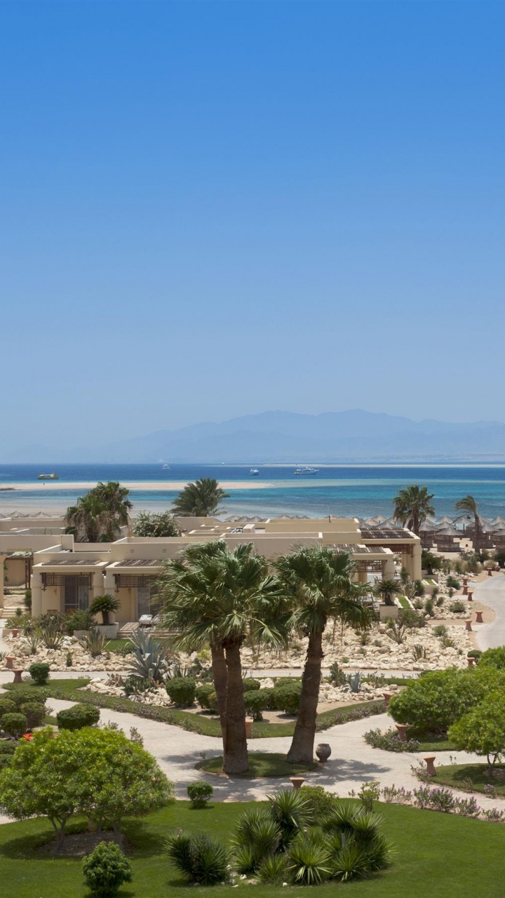 Обои Шератон Сома Бэй Резорт, пляж, Отели Sheraton и курортов, прибежище, море в разрешении 720x1280