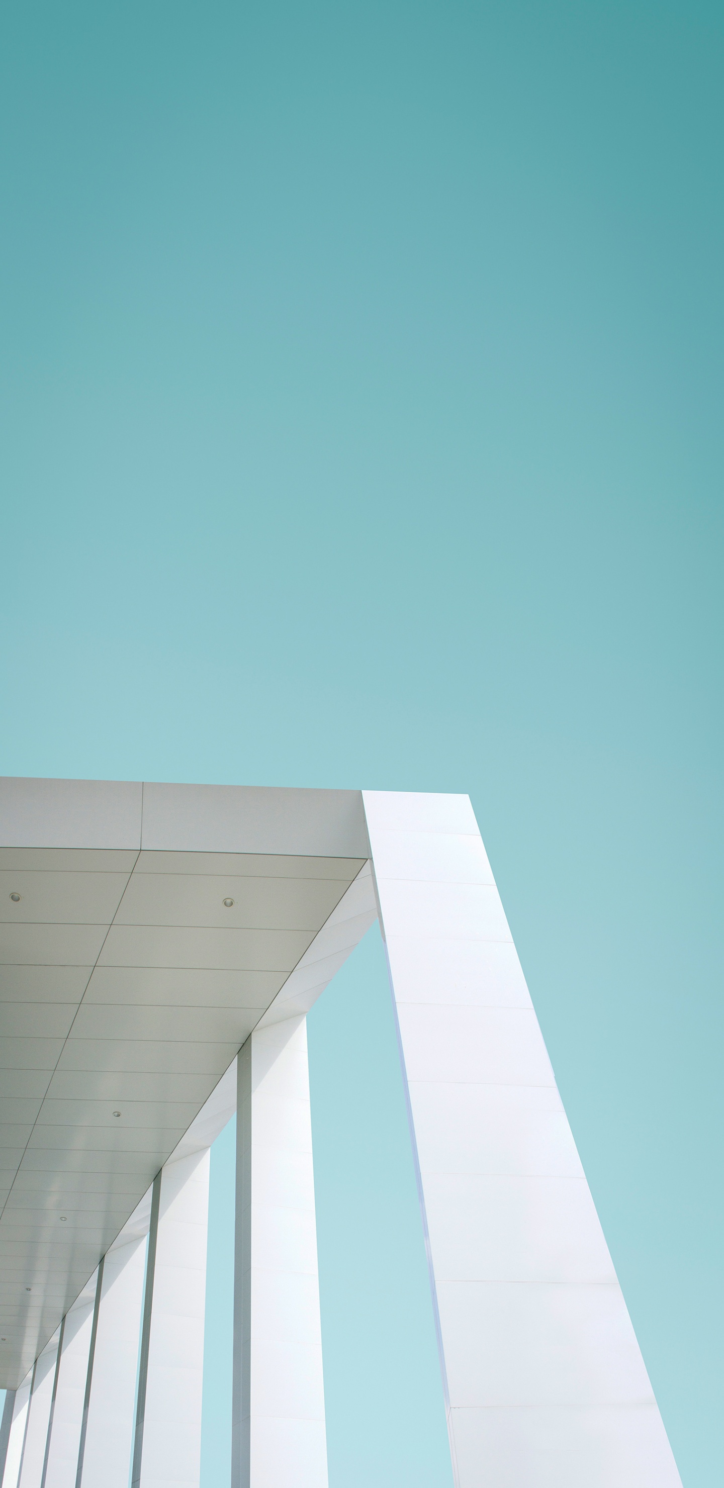 Обои архитектура, угол, здание, лазурный, прямоугольник в разрешении 1440x2960