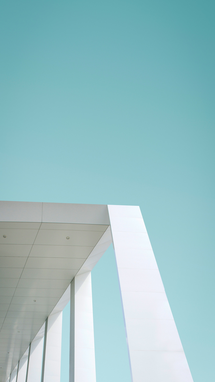 Обои архитектура, угол, здание, лазурный, прямоугольник в разрешении 750x1334