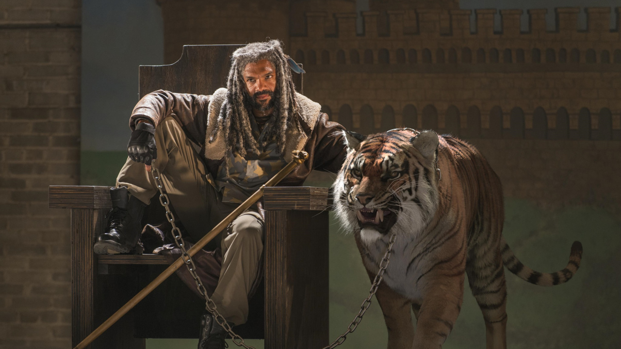 Обои Шива Ходячие мертвецы, Хары Пэйтон, Иезекииль, Ходячие мертвецы, Ниган в разрешении 1280x720