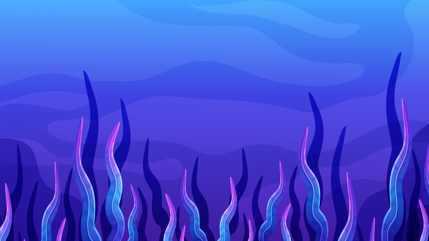 Обои пурпур, лазурный, синий, ботаники, растительность в разрешении 1366x768