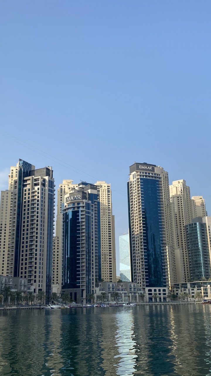 Обои Дубай, башня, дневное время, город, кондоминиум в разрешении 720x1280