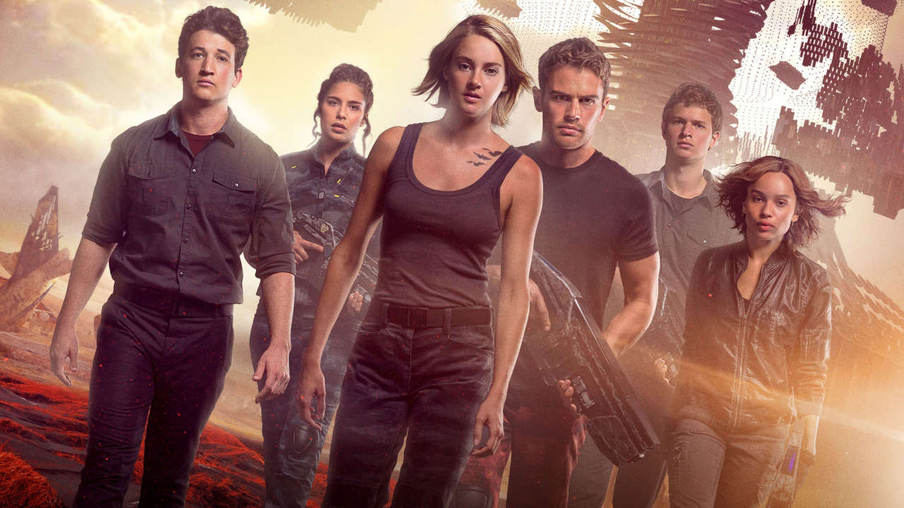 Обои Дивергент глава лояльной, Шейлин Вудли, Различные Серии Вместе, Различные Серии Асцендент, Беатрис До в разрешении 1280x720