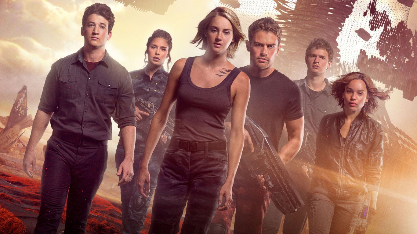 Обои Дивергент глава лояльной, Шейлин Вудли, Различные Серии Вместе, Различные Серии Асцендент, Беатрис До в разрешении 1366x768