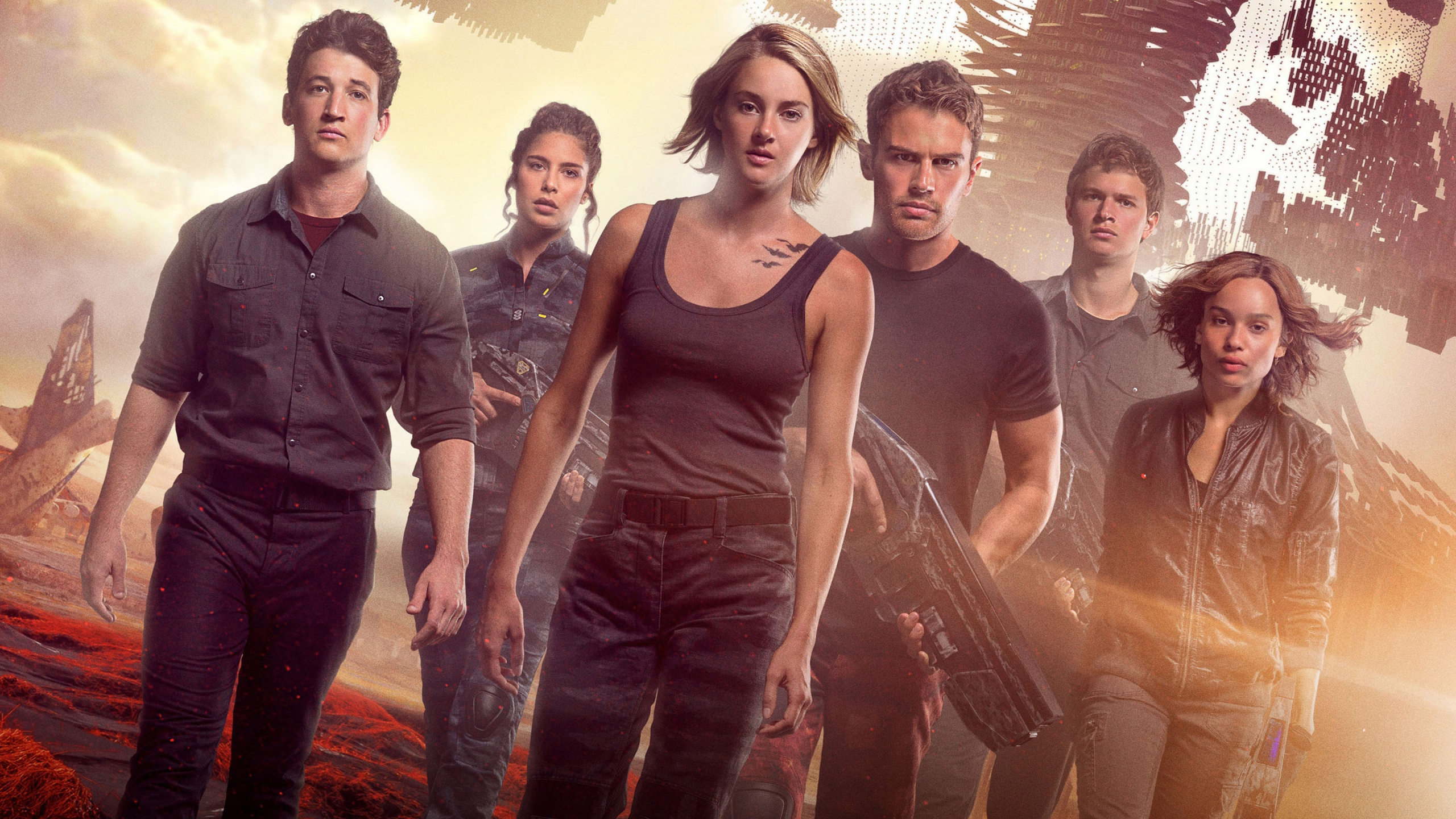 Обои Дивергент глава лояльной, Шейлин Вудли, Различные Серии Вместе, Различные Серии Асцендент, Беатрис До в разрешении 2560x1440