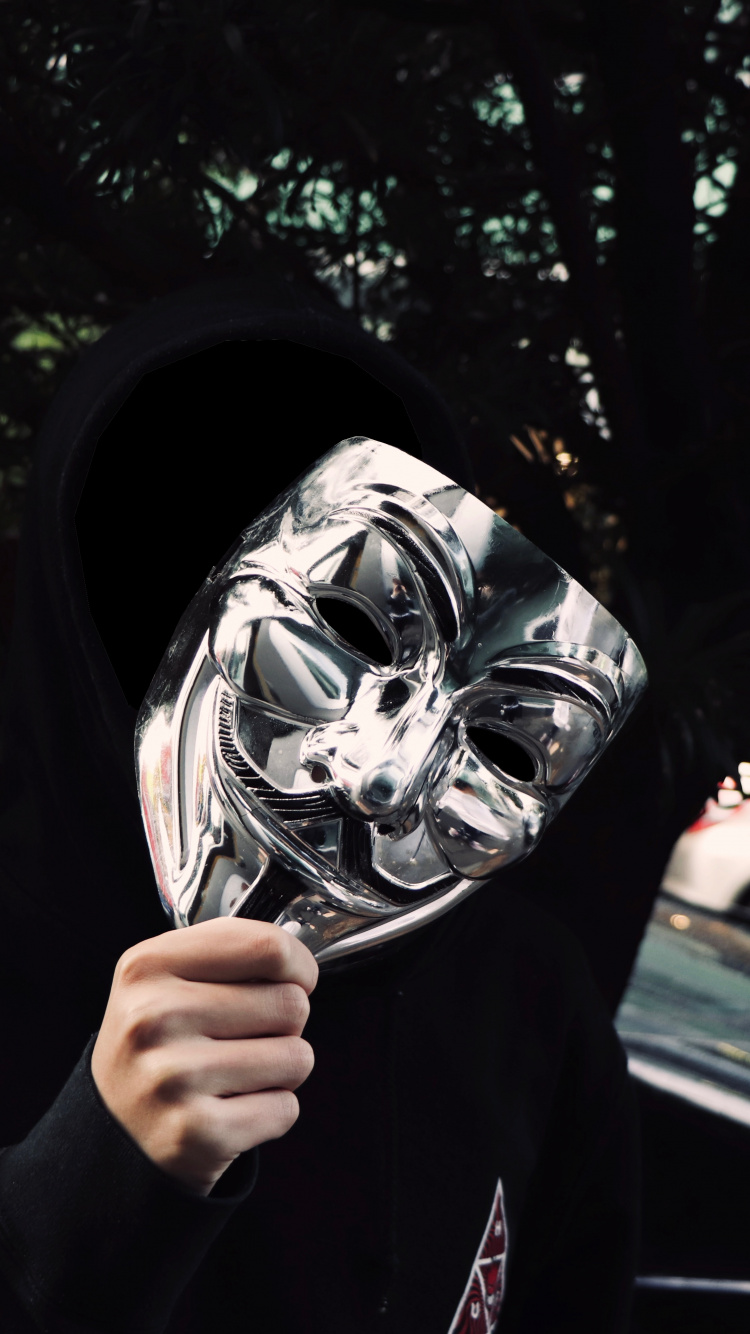 Обои черный, дерево, глаз, верхняя одежда, головной убор в разрешении 750x1334