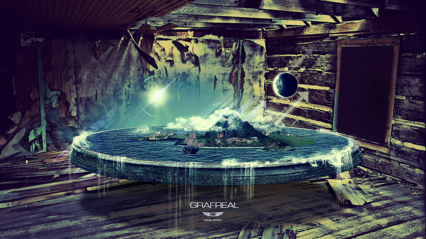 Обои вода, воды, спецэффекты, видеоэффекты в разрешении 1366x768