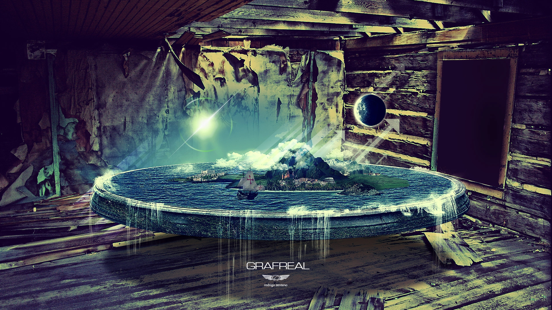 Обои вода, воды, спецэффекты, видеоэффекты в разрешении 1920x1080