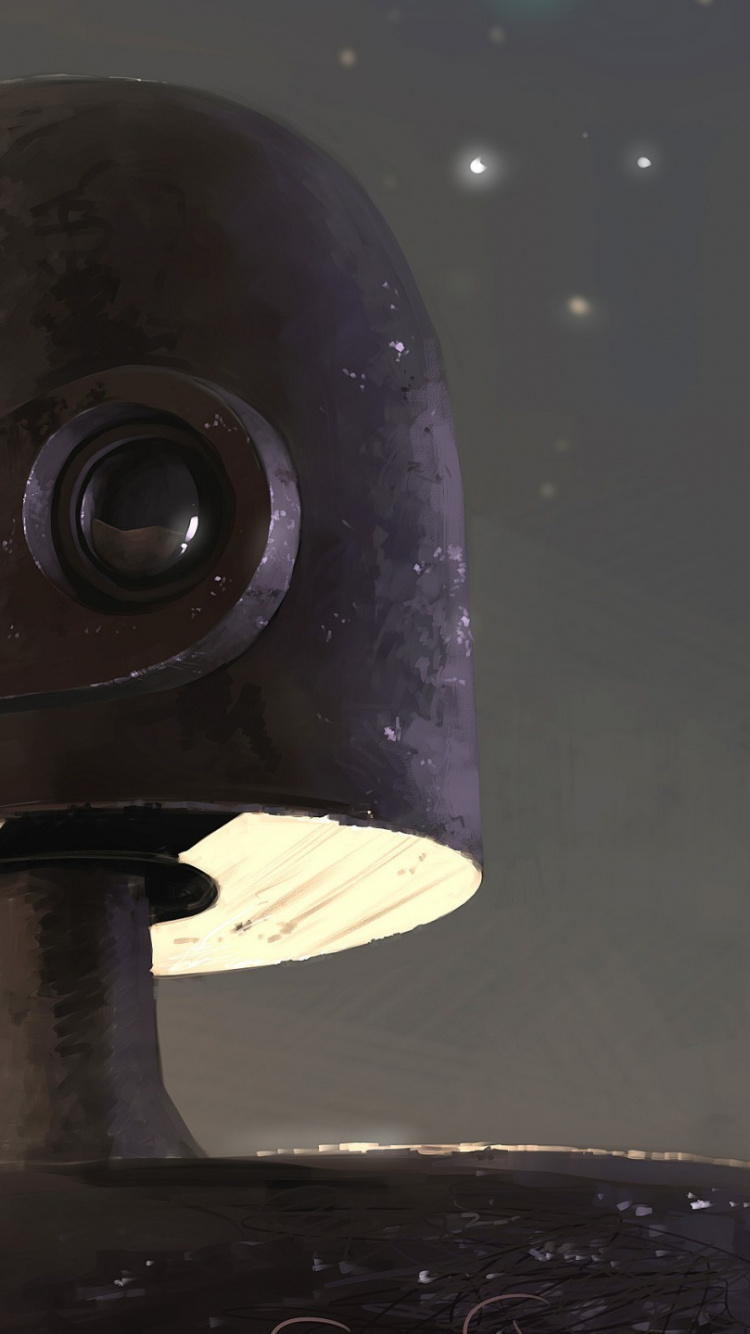 Обои робот, космос, космическое пространство, пространство, звезды в разрешении 750x1334