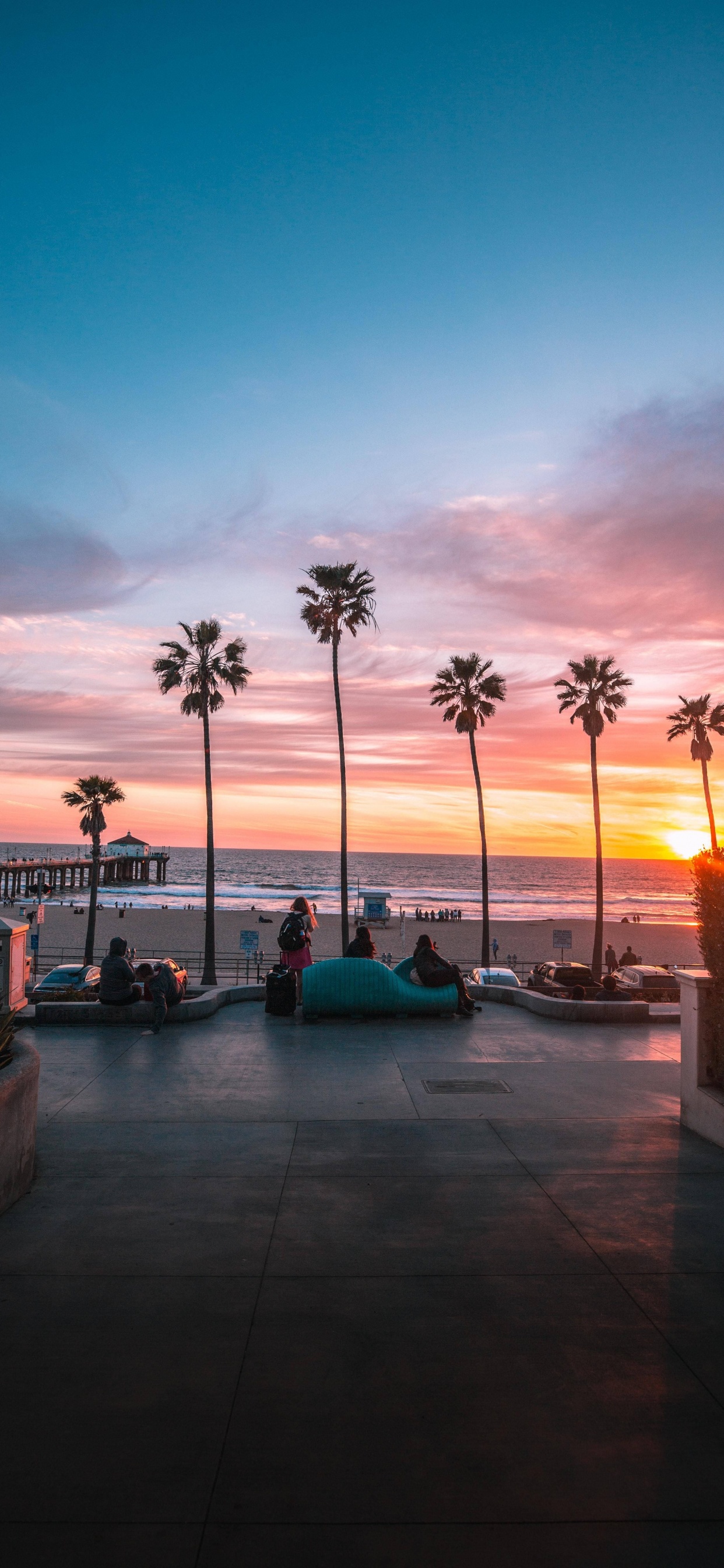 Обои андроид, смартфон, ios, облако, послесвечение в разрешении 1242x2688