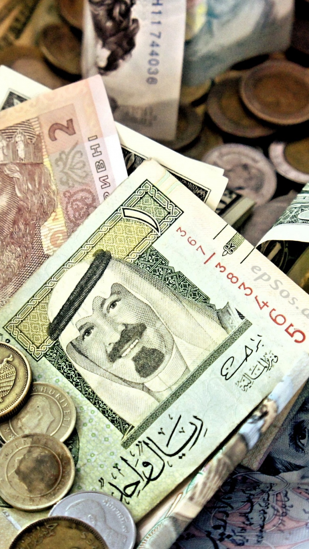 Обои много валюты, Валюта, валютный Совет, обменный курс, золотовалютные резервы в разрешении 1080x1920