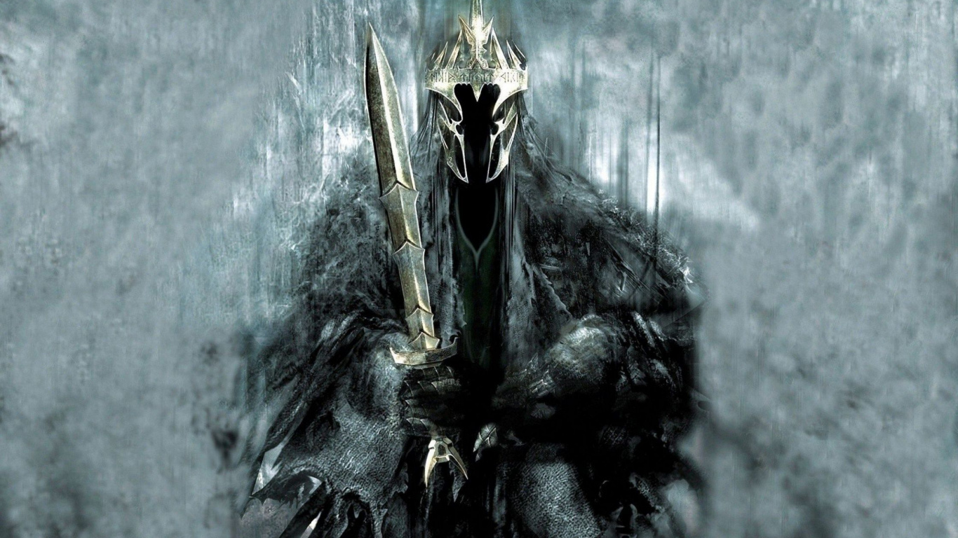 Обои Nazgl, Властелин Колец, темнота, демон, Цифровой композитинг в разрешении 1366x768