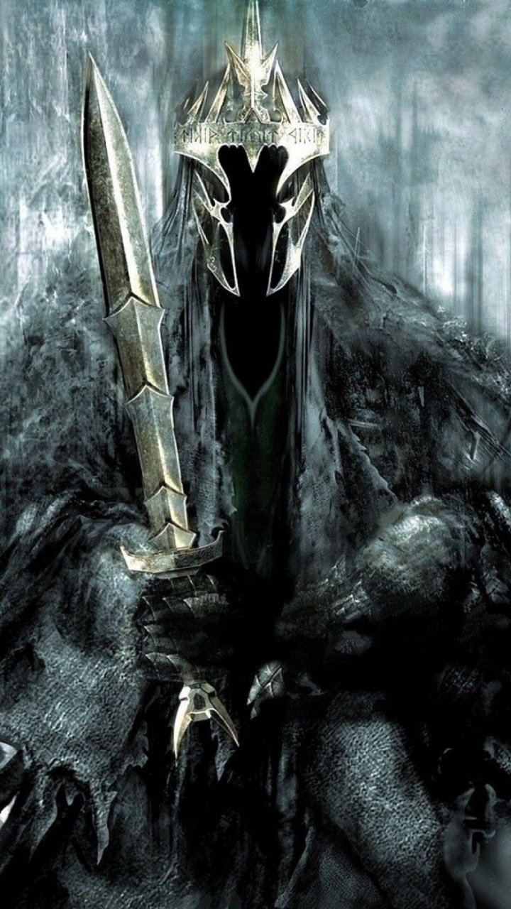 Обои Nazgl, Властелин Колец, темнота, демон, Цифровой композитинг в разрешении 720x1280