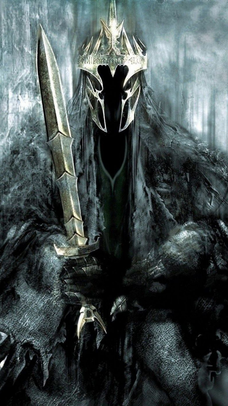 Обои Nazgl, Властелин Колец, темнота, демон, Цифровой композитинг в разрешении 750x1334