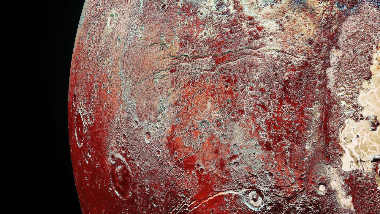 Обои земля, планета Плутон, планета, карликовая планета, новые перспективы в разрешении 1280x720