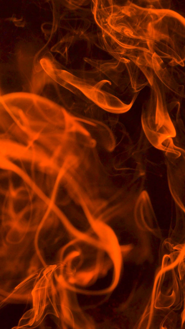 Обои пламя, дым, абстракция, огонь, тепло в разрешении 750x1334