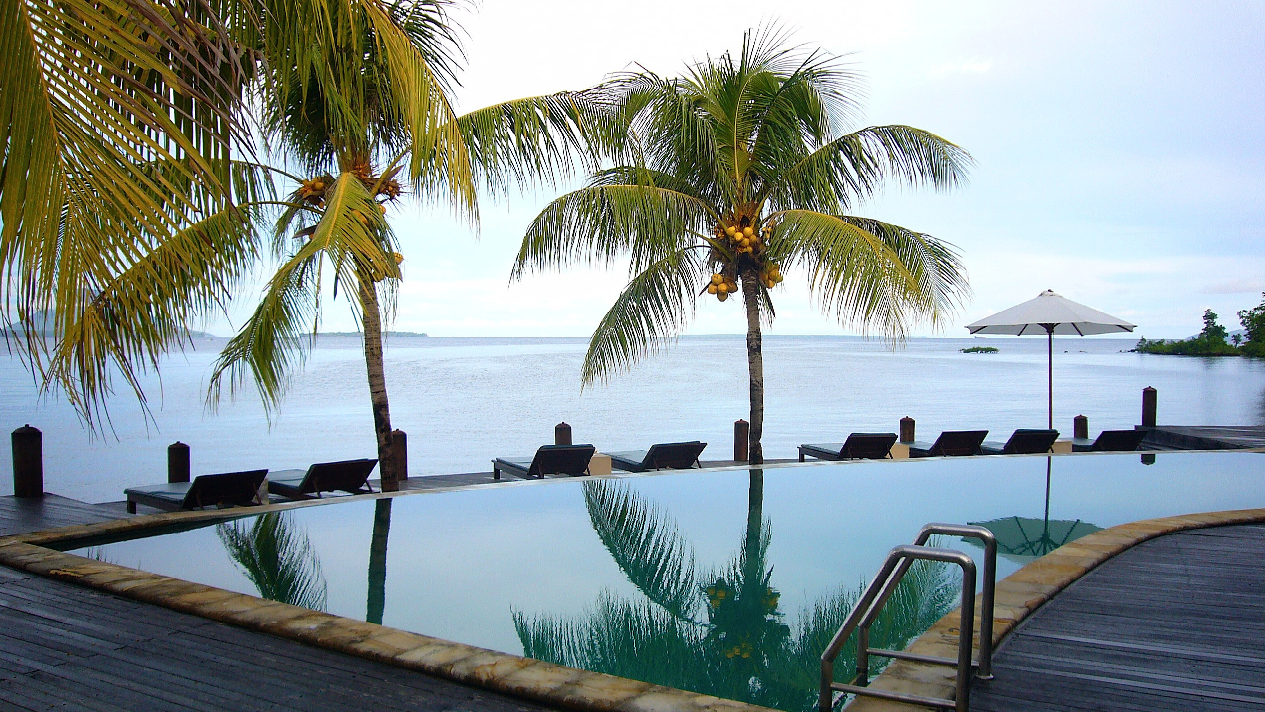 Обои Манадо-Бич, прибежище, морской курорт, пляж, дерево в разрешении 2560x1440