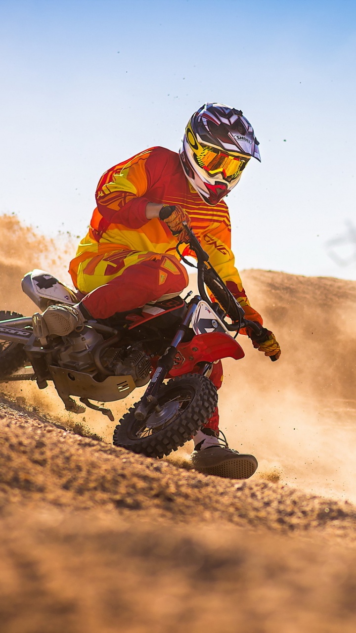 Обои почва, Фристайл мотокросс, эндуро, мотокросс, экстремальный вид спорта в разрешении 720x1280